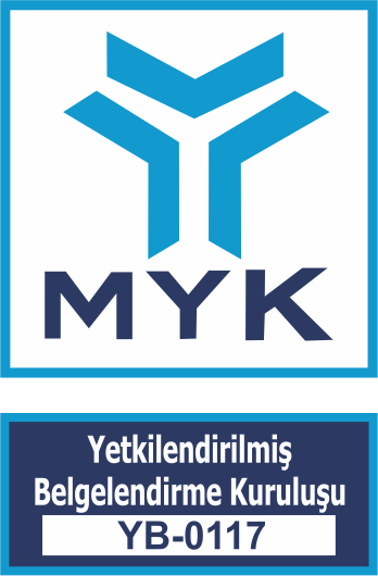 MYK Yetkilendirilmiş Belgelendirme Kuruluşu YB-0117 logosu
