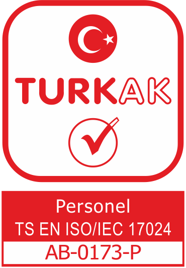 TÜRKAK Personel Belgelendirme AB-0173-P akreditasyon logosu